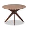 Baxton Studio Monte Mid-Century Modern Walnut Brown Finished Wood 71-Inch Oval Dining Table 180-11187-Zoro - alternate 4